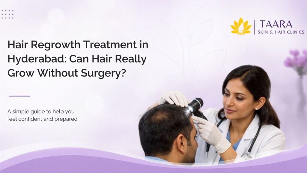 Hair Regrowth Treatment in Hyderabad: Can Hair Really Grow Without Surgery?