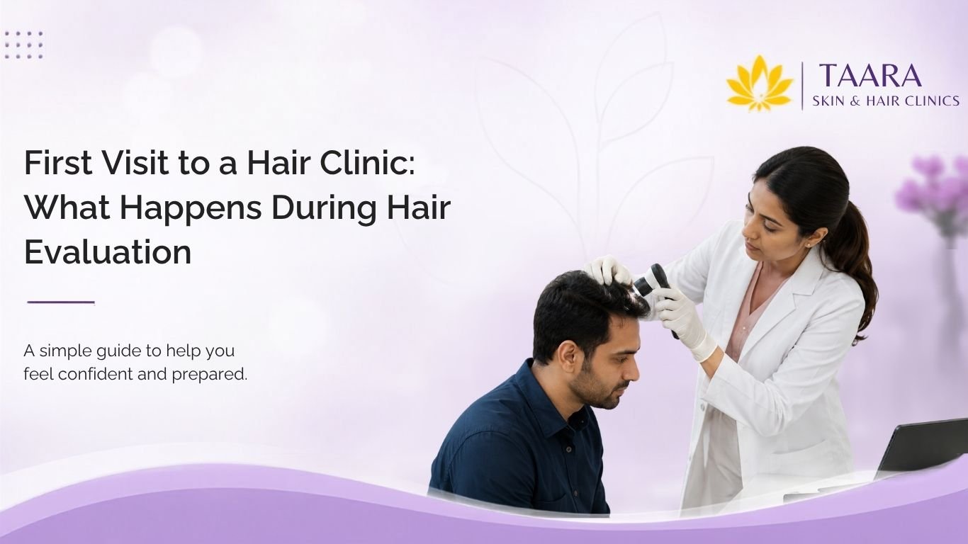 First visit to hair clinic