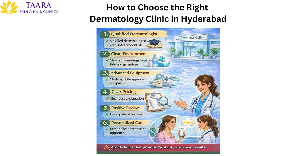 How to choose the right dermatology clinic in hyderabad