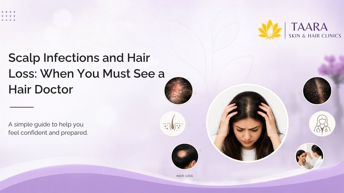 Scalp infection hair loss