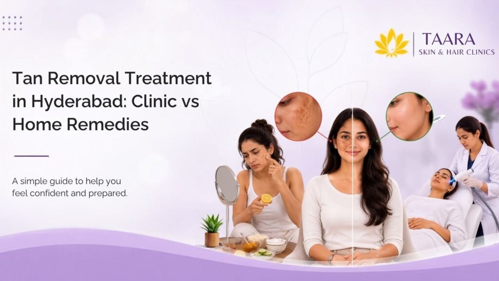 Tan Removal Treatment Clinic vs Home