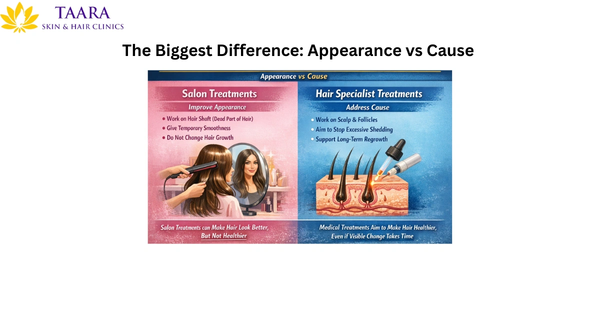 The Biggest Difference Appearance vs Cause-hair specialist near me