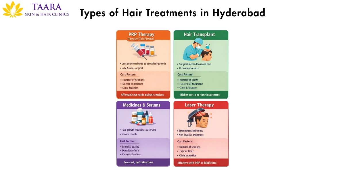 Types of Hair Treatments in Hyderabad-hair regrowth treatment hyderabad