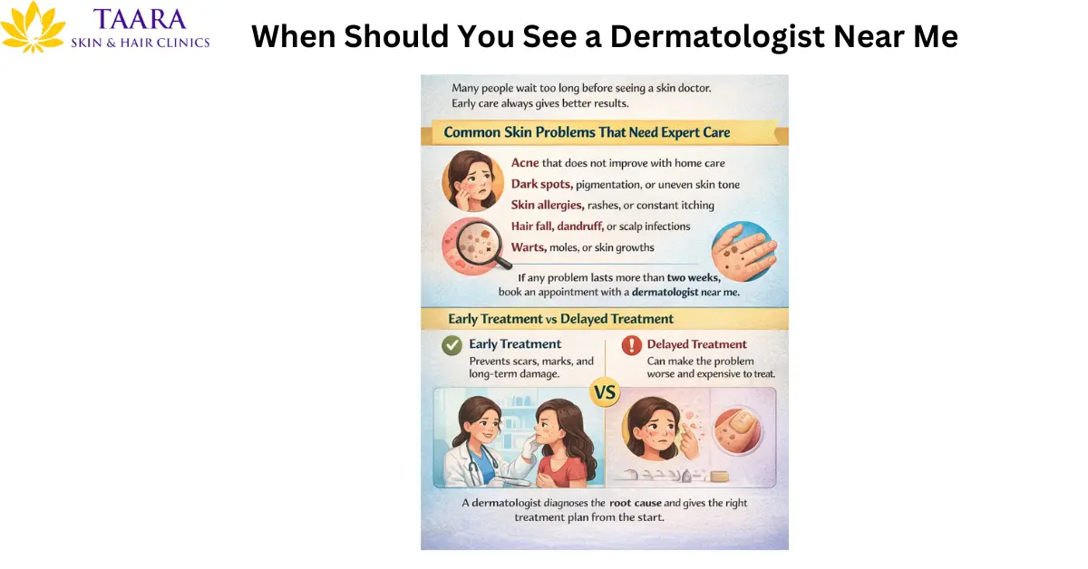 when should you see a dermatologist near me